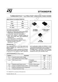 STTA506B-TR Datasheet Cover