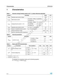 STTH1210G Datasheet Page 2