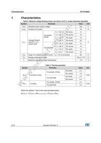 STTH1602CFP Datasheet Page 2