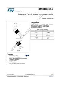 STTH16L06CGY-TR Datasheet Cover