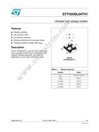 STTH200L04TV1 Datasheet Cover