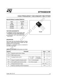STTH3003CW Datasheet Cover