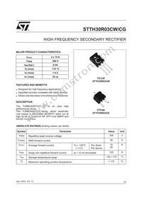 STTH30R03CG Datasheet Cover