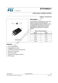 STTH3R02AFY Datasheet Cover