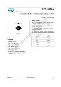 STTH3R06UFY Datasheet Cover