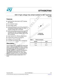STTH5BCF060 Datasheet Cover