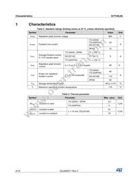 STTH5L06B Datasheet Page 2