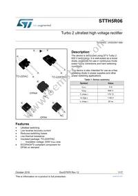 STTH5R06G-TR Datasheet Cover