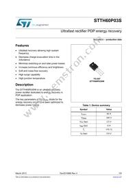 STTH60P03SW Datasheet Cover