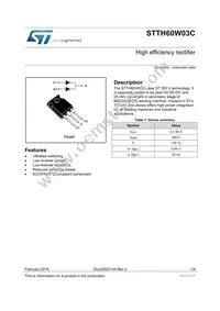 STTH60SW03CW Datasheet Cover