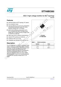 STTH8BC060D Datasheet Cover