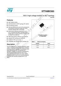 STTH8BC065DI Datasheet Cover