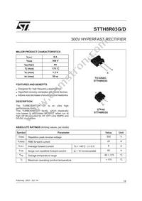 STTH8R03D Datasheet Cover