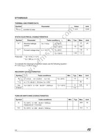 STTH8R03D Datasheet Page 2