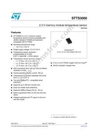 STTS3000B2DN3F Datasheet Cover