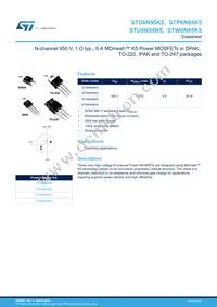 STU6N95K5 Datasheet Cover