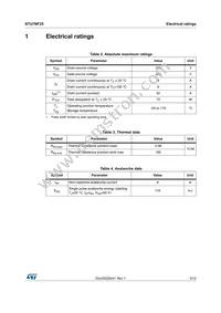 STU7NF25 Datasheet Page 3