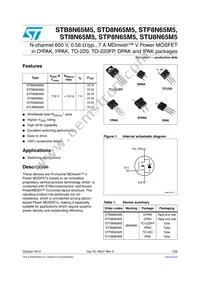 STU8N65M5 Datasheet Cover