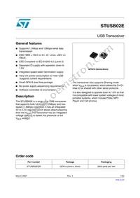 STUSB02EQR Datasheet Cover