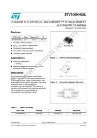 STV300NH02L Datasheet Cover