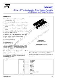 STV8163 Datasheet Cover
