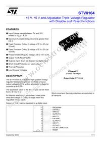 STV8164 Datasheet Cover
