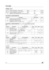 STW11NB80 Datasheet Page 2