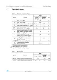 STW13N95K3 Datasheet Page 3