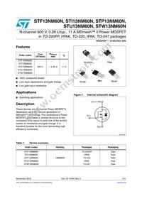 STW13NM60N Datasheet Cover
