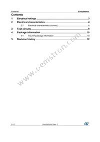 STW23N85K5 Datasheet Page 2