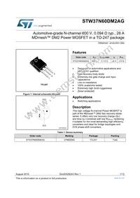 STW37N60DM2AG Datasheet Cover