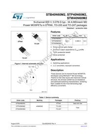 STW40N60M2-4 Datasheet Cover