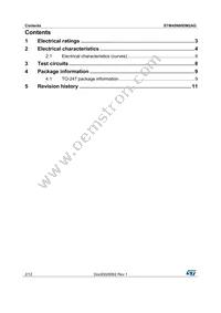 STW45N60DM2AG Datasheet Page 2