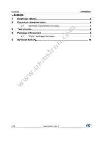 STW6N90K5 Datasheet Page 2