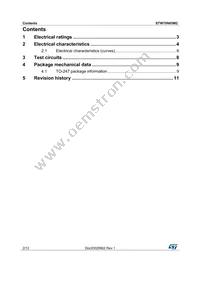 STW70N65M2 Datasheet Page 2