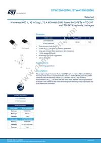 STW75N60DM6 Datasheet Cover