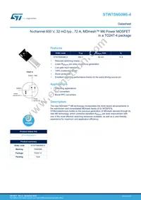 STW75N60M6-4 Datasheet Cover