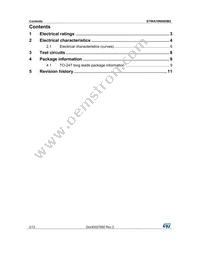 STWA70N60DM2 Datasheet Page 2