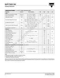 SUD17N25-165-E3 Datasheet Page 2