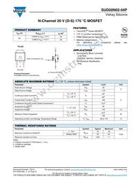 SUD50N02-04P-E3 Datasheet Cover