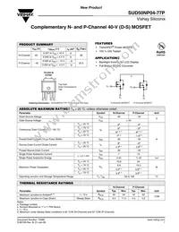 SUD50NP04-77P-T4E3 Datasheet Cover