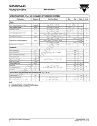 SUD50P04-15-E3 Datasheet Page 2