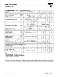 SUM110N05-06L-E3 Datasheet Page 2