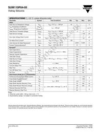SUM110P04-05-E3 Datasheet Page 2