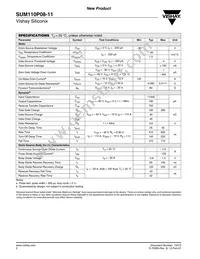 SUM110P08-11-E3 Datasheet Page 2