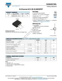 SUM40010EL-GE3 Datasheet Cover