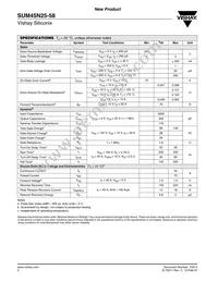 SUM45N25-58-E3 Datasheet Page 2