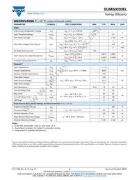 SUM50020EL-GE3 Datasheet Page 2