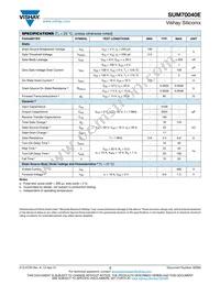 SUM70040E-GE3 Datasheet Page 2
