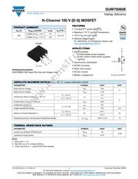 SUM70060E-GE3 Datasheet Cover